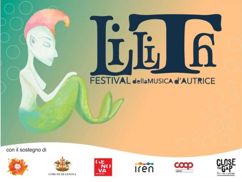 la scritta lilith e una sirena: una donna metà donna e metà pesce