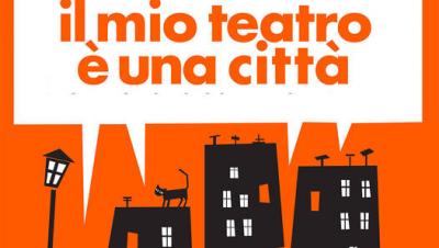 scritta together - insieme, case con un gatto sopra