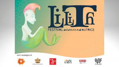 la scritta lilith e una sirena: una donna metà donna e metà pesce